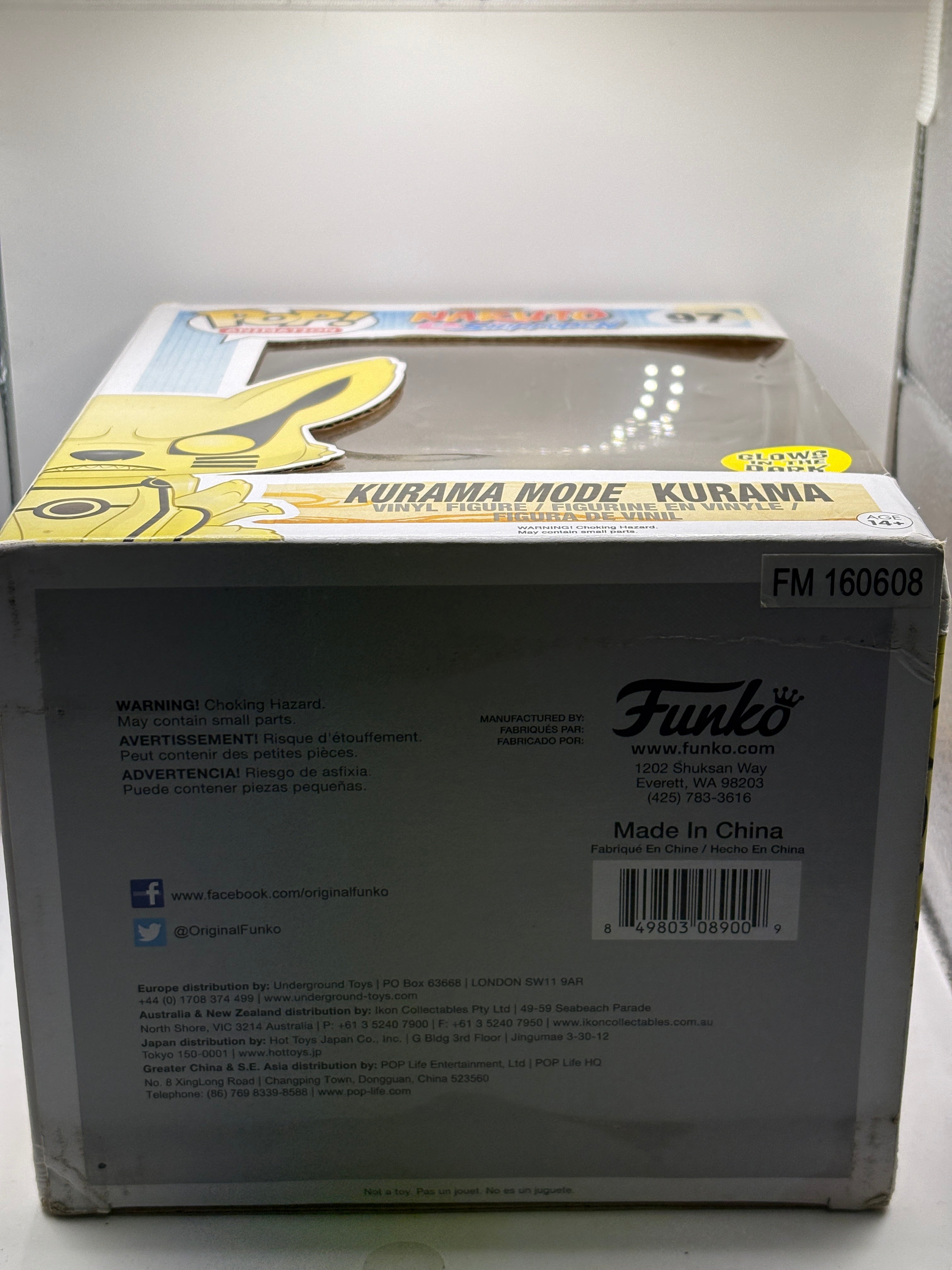 Funko POP! Animation Naruto Shippuden #97 Kurama Mode Kurama Glow *Box Damage FRENLY BRICKS - Open 7 Days